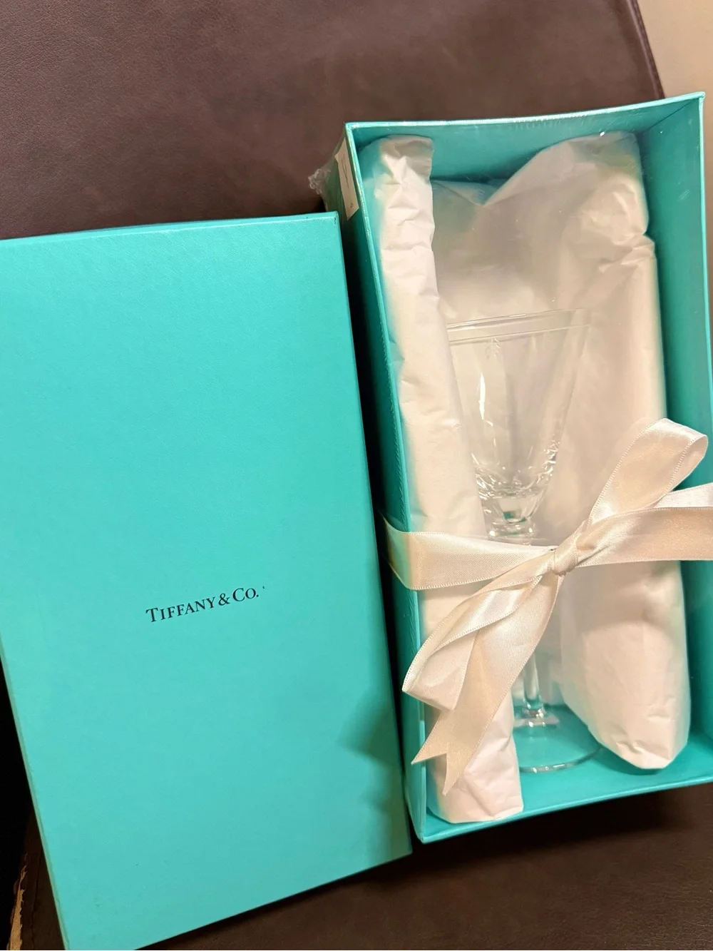 Tiffany & Co. Crystal Crest Vintage Wine Glass